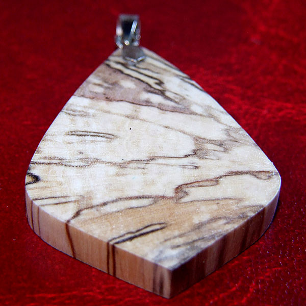 Big marble wood pendant
