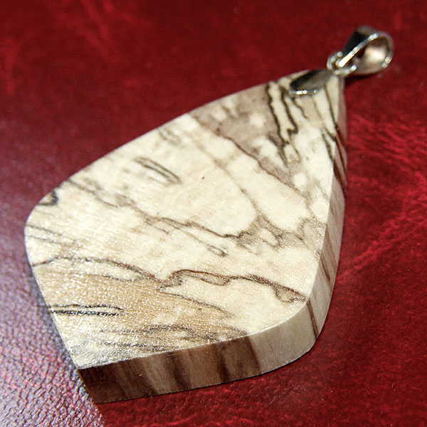 Big marble wood pendant