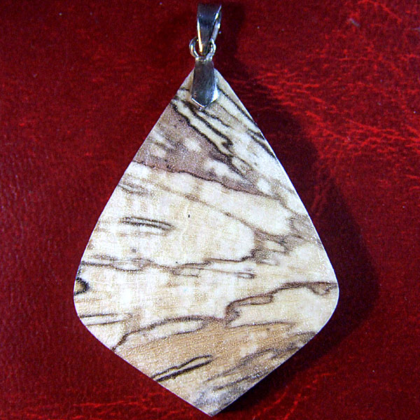 Big marble wood pendant