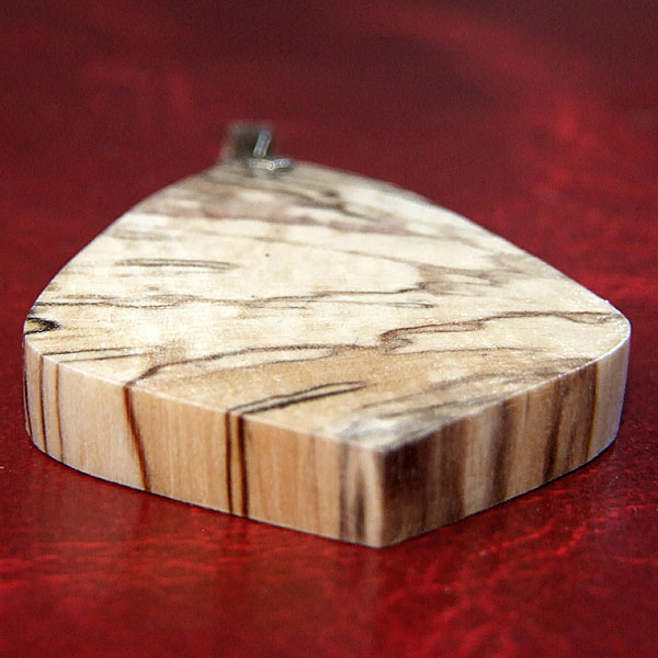 Big marble wood pendant