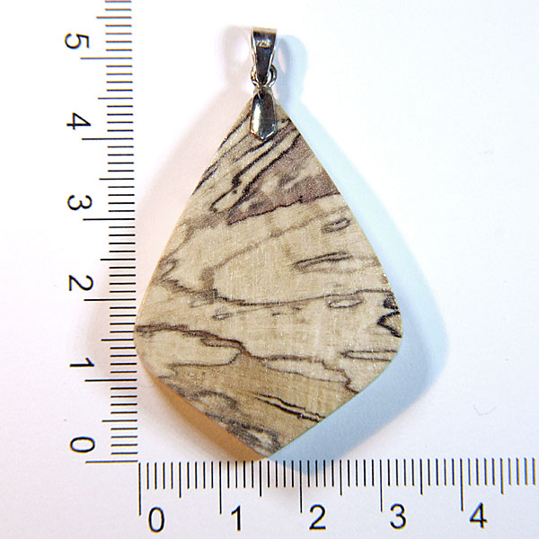 Big marble wood pendant
